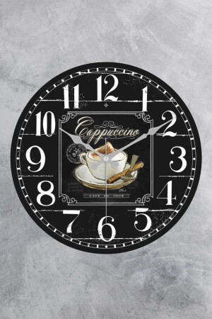 Decorative Plastic Glass Curved Kitchen Wall Clock 25 cm KITCHEN - EMORES