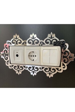 Decorative Plexi Socket Switch Frame Socket Edge Ornament - Hediyesepetin
