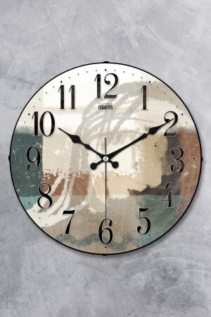 Decorative Real Glass Dome Silent Mechanism Wall Clock 36 Cm MR-232 - EMORES