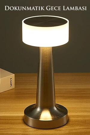Decorative Rechargeable Touch LED Table Lamp USB Cable Lampshade and Night Light - Cata