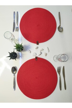 Decorative Snail Jute Woven Placemat Placemat - Fabricart Hali