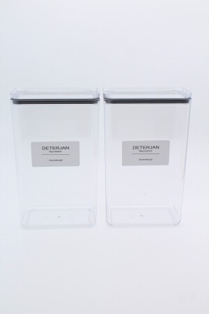 Decorative Storage Container 2. 9 Liters - (DETERGENT COLORS-DETERGENT WHITES) - Zezedesing
