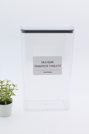 Decorative Storage Container 2. 9 Liters - (DISHWASHER TABLET) - Zezedesing