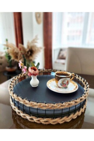 Decorative Tea-Coffee Presentation Trendy Tray Handmade Special Design teptrend11 - Egindra