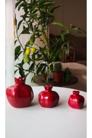 Decorative Triple Pomegranate - Showart Hediyelik