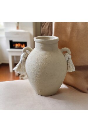 Decorative Vase with Textured Handle (Small Size) - Nuoves