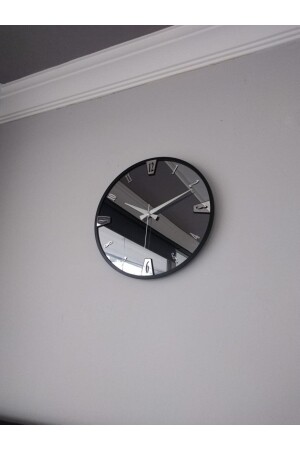 Decorative Wall Clock with Real Mirror (40 Cm) - Harika Crown