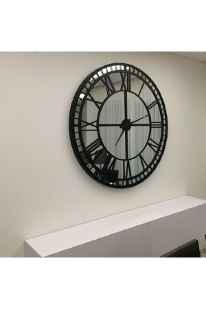 Decorative Wall Clock with Real Mirror (40 Cm) L1 - harika crown