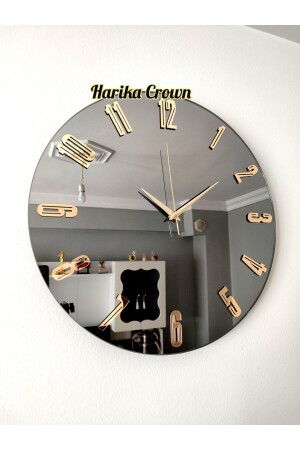 DECORATIVE WALL CLOCK WITH REAL MIRROR (40 CM) TYCXHKY4NN169023582074013 - harika crown
