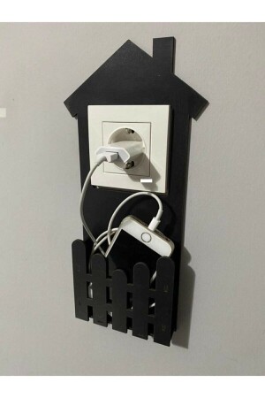 Decorative Wall Decoration Socket Holder Phone Holder Wooden Phone Charging Holder - Güneş Lazer
