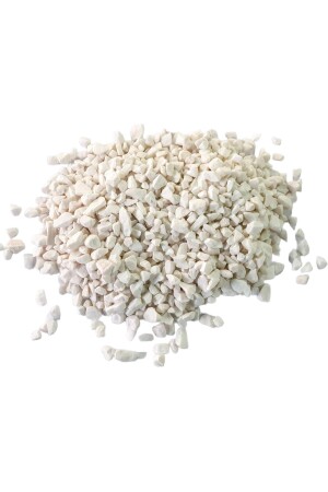 Decorative White Flower Pot Stone 1600 Gr - Vase Stone - Pebble Stone 1600 g - Demirler Stone