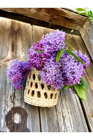 Decorative Wicker Basket - Wicker Flower Pot - Multi-Purpose Decorative Organizer - Nihals