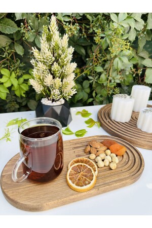 DECORATIVE WOODEN PRESENTATION PLATE, COFFEE PRESENTATION PLATE, SNACK PRESENTATION PLATE, SMWD027 - SAMMWOOD
