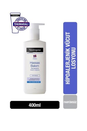 Hassas Bakım Parfümsüz Vücut Losyonu 400 ml 3574661018201 - Neutrogena