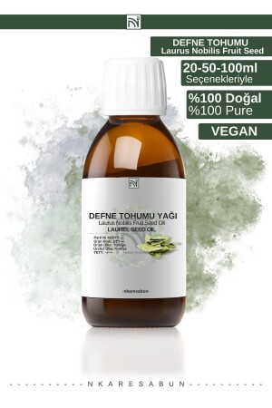 Defne Tohumu Yağı %100 Saf Doğal Soğuk Sıkım Yağı 100 Ml - Nkare