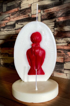 Dekoratif Hediyelik Tabanlı Kabartma Leydi Kadın Figürü Soya Wax 2'li Mum Seti - Fantastik Sanat Atölyesi
