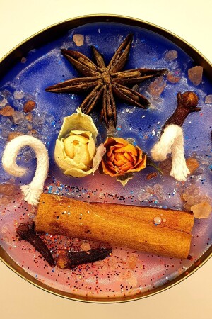 Dekoratif Hediyelik Venüs Kızı Aşka Çağrı Serisi Metal Teneke Astroloji Ritüel Soya Wax Kutu Mum - Fantastik Sanat Atölyesi