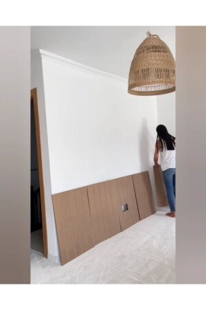 Dekorativ, Wandlatte, Wandpaneel aus Holz, lackierbar, roh, MDF, 54x105 (1 Stück) Wandpaneel 54 - trendkonsept