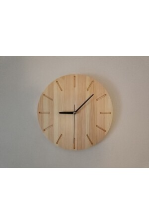 Dekorative Holzwanduhr Home Office Wanddekoration Natur Geschenk HMADS-LIN - HOMEASY