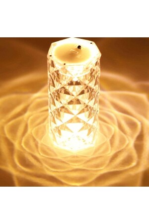 Dekorative Rose reflektierend 4. 5cmX7. 5 cm Kristall-Tischlampe, Nachtlicht, Lampenschirm, Heimdekoration - Sume
