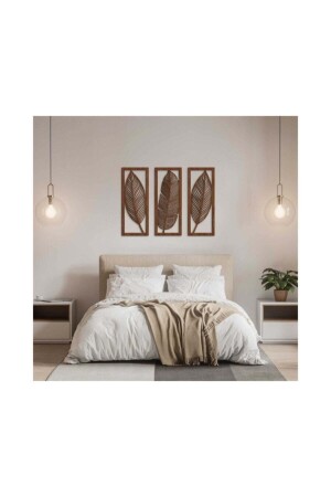 Dekorative Wanddekoration mit Blattmuster - Babelhome