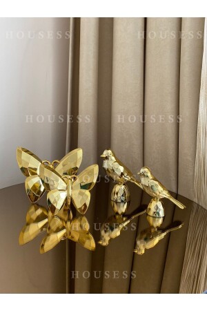 Dekoratives 2-teiliges Schmetterlings- und 2-teiliges Mini-Figuren-Ornament - Housess