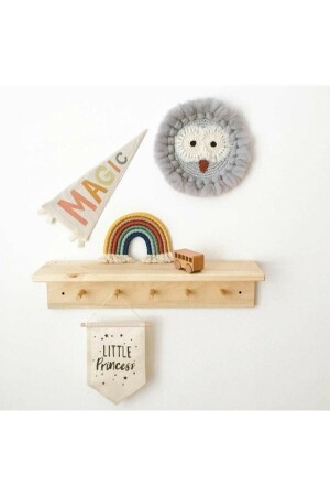Dekoratives Hängeregal aus Holz für Baby- und Kinderzimmer, 60 cm - Babyroomstore