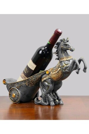 Dekoromi Pferdefigur Flaschenhalter Weinregal - Tual Hobi Sanat