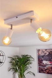 Delta 2'li Beyaz-krom Tavan Avize DLT-BY-02 - BSA LIGHTING