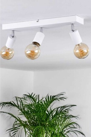 MNZ-Delta 3-piece White/chrome Ceiling Chandelier DLT-BYZ-03 - BSA LIGHTING