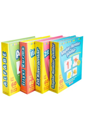 Delux Set Fun Puzzles (Relationship Building, Opposite Concepts, Alphabet, Numbers Colors Shapes) EİK-1437SET - Diytoy