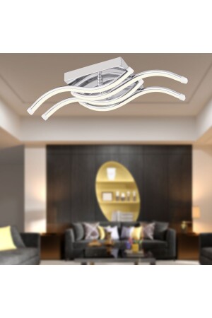 Demba 4000K Chrome Plafoyer Modern Kitchen Bathroom Living Room Led Chandelier 12188-04-CH - Apliqa
