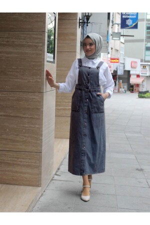 Denim Salopet 130 Cm - Hilal Moda