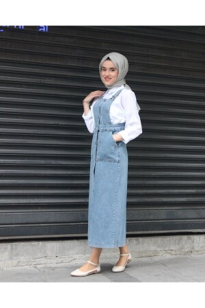 Denim Salopet 130 Cm - Hilal Moda