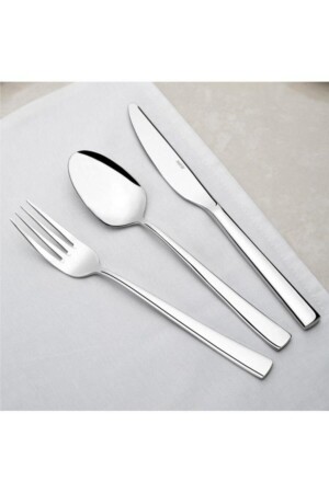Deniz Sade 36 Piece Fork Spoon Knife Set with Cardboard Box 1118493 - Nehir