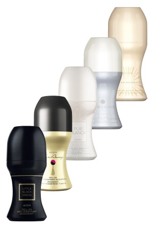 (منز) - (بر بلانكا) - (بيرسيف) - (فستان أسود صغير - (فير و (إنكنديسنس) - (حزمة (رولون) - Avon