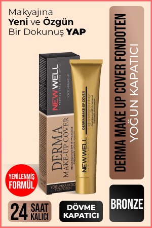 Derma Make-up Cover Foundation – Bronze - New Well