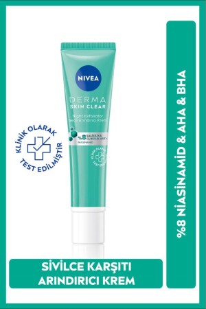 Derma Skin Clear 8% Niacinamide Night Exfoliator Night Purifying Anti-Acne Cream 40ml 98756-08200-01 - NIVEA