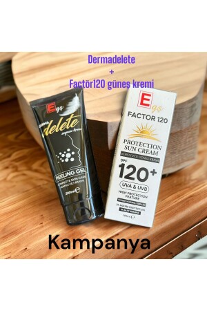 Dermadelete Peeling Cream F120 Sunscreen Two Products in One - Egş Cosmetics