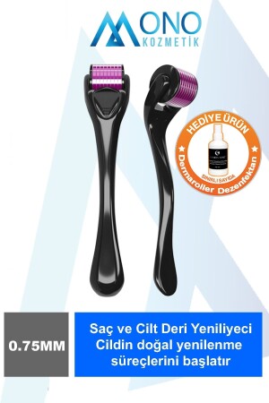 Dermaroller Titanium Tip 540 Needle Comb 0. 75 Mm - Hair, Skin and Skin, Body Renewal Massager monoroller - Genel Markalar