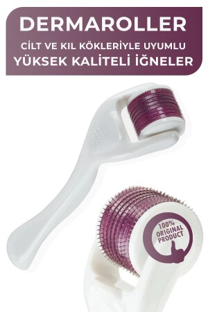 Dermaroller White Professional - New Series Suitable for Use with Hair-Eyebrow-Beard Serum - Serap Çınar Cosmetics