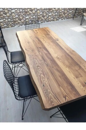 DESİGN Natural Log Table 80x160 CM - Hfay