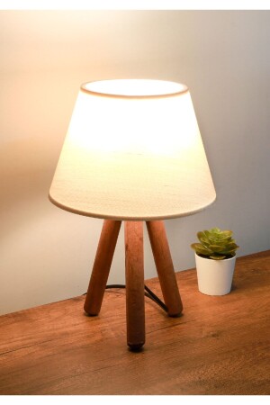 Design Wooden Cream Fabric Head Lampshade Ayd-3170 - Homing