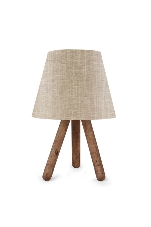 Design Wooden Three Leg Lampshade Beige Patterned Ayd-1260 - Homing
