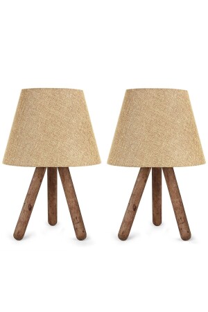Design Wooden Three-Legged Lampshade Set of 2 AYD-2393 - HOMİNG