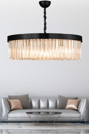 Desina 60' Crystal Stone Luxury Chandelier - (black) PY-300-60 - Avizemoda
