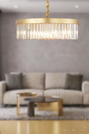 Desina 60' Crystal Stone Luxury Chandelier - (yellow-gilt) PY-300-60 - Avizemoda