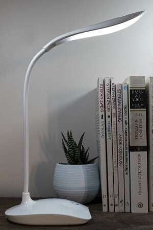 Desk Lamp Rechargeable Acrobatic 3 Stage 18 LEDs Touch Study Study PC White Light - Raicon