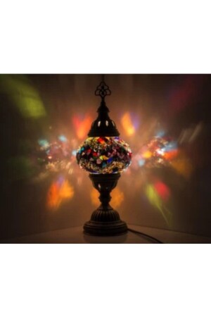 Desktop Authentic Mosaic Lamp Bohemian Lampshade DEZNO2101 - DezHome