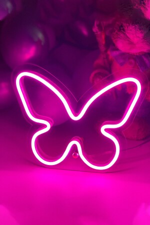 Desktop Small Butterfly Shaped Neon LED Light Table for Children's Room 20 X 16 Cm TBM-1326 - vinyuup